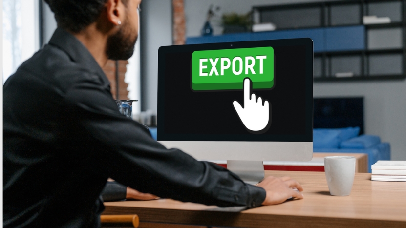 clicking Export